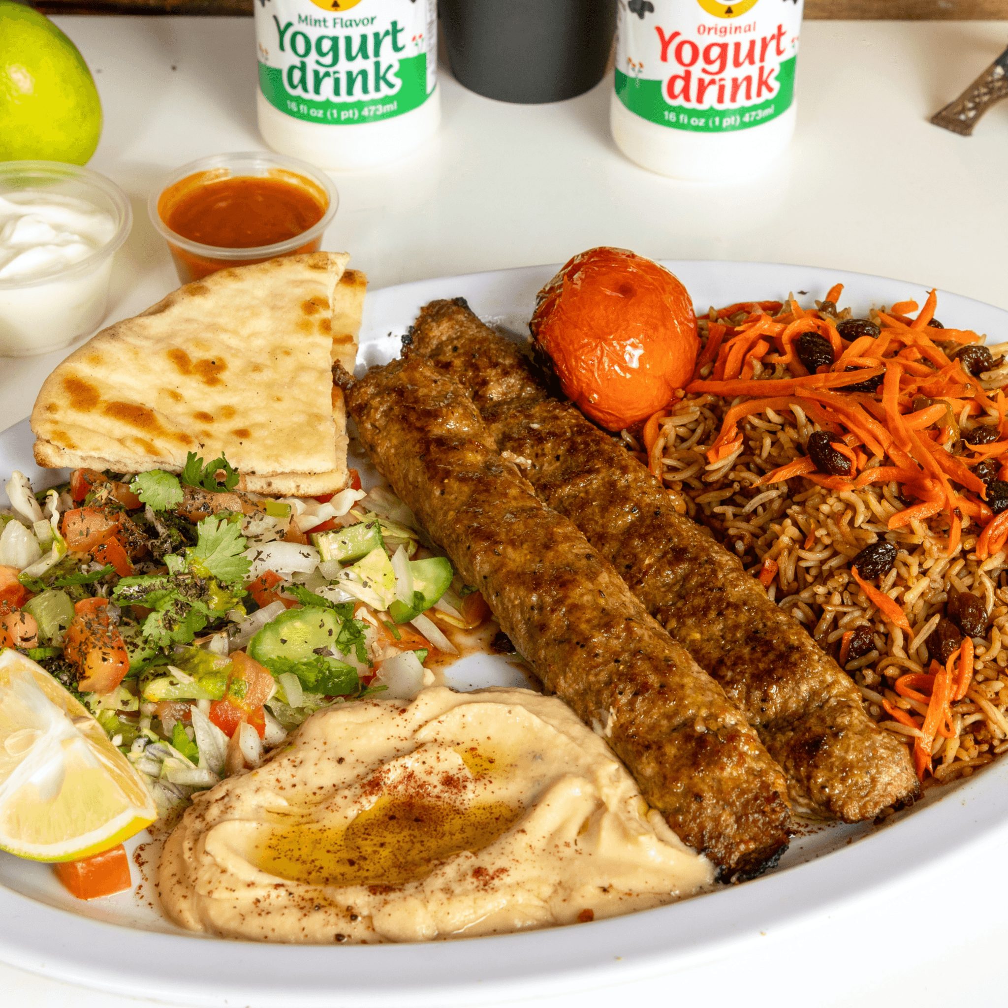 4. Beef Koobideh Kabob.
