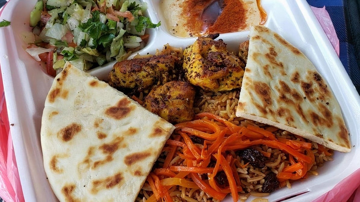 1. Chicken Afghani on Pita.