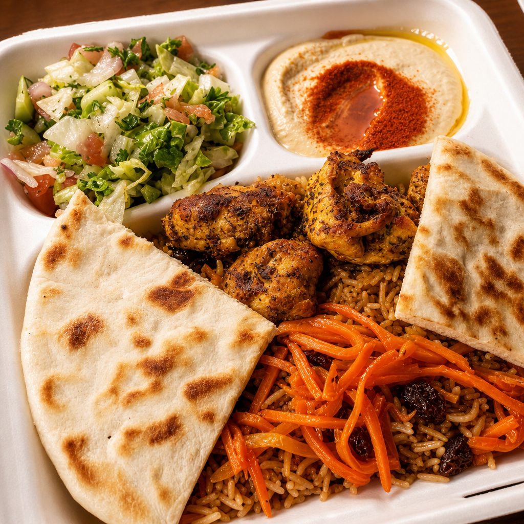 1. Chicken Afghani on Pita.